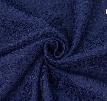 Noble Brocade, dark blue, 1.65m