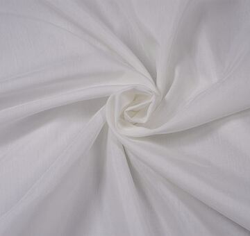 Silk cotton voile, ivory white