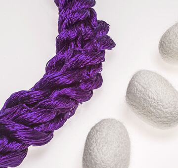 Silk embroidery floss, violet 24-3