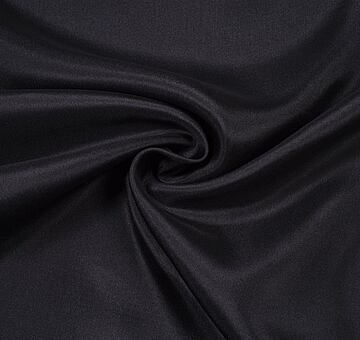 Silk habotai, black