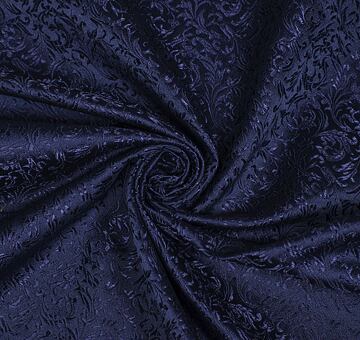 Brocade ornaments, dark blue, 0.9m