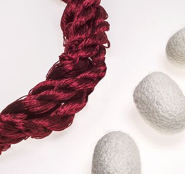 Silk embroidery floss, burgundy 40-1