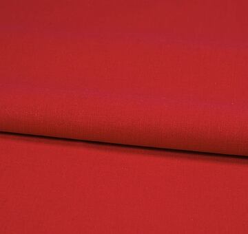 Red linen cotton blend fabric