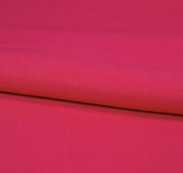 Hot pink linen twill fabric, 100% linen
