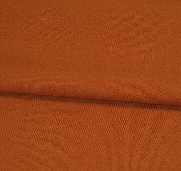 Brick red heavy linen cotton blend fabric