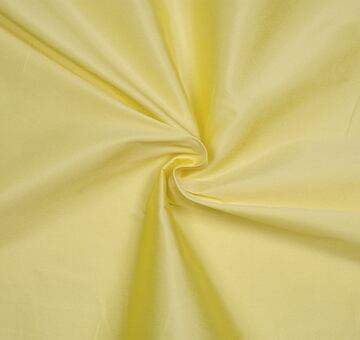 Taffeta fabric, art silk, pale yellow, 0.5m