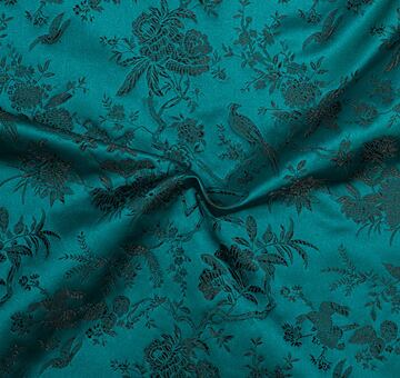 Japanese brocade, teal, 1.7m