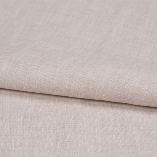 Beige fine shot linen fabric, 100% linen
