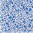 Blue-white fine linen fabric, 100% linen