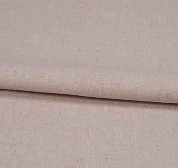 Heavy linen cotton blend fabric, natural, 1m