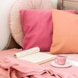 Fine linen cotton blend fabric, blush