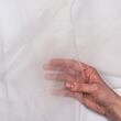 French silk crepeline, undyed
