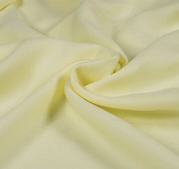 Lyocell crepe georgette, light yellow, 0.75m